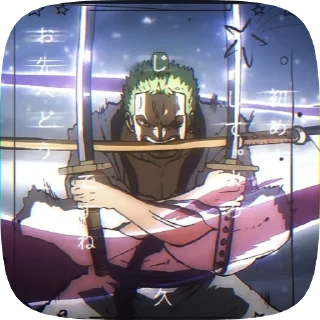 🎋 emoji ☘️ZORO¦by` @ShowTimesh Telegram sticker 8 of 50