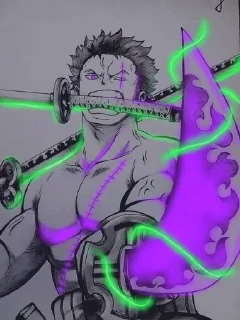 Sticker from RORONOA ZORO @GIFSHIGETSUSTICK