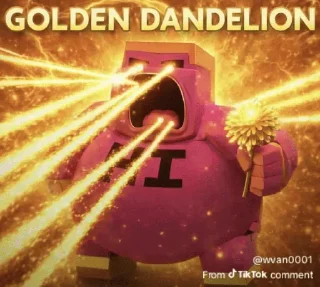 GOLDEN DANDELION sticker 2