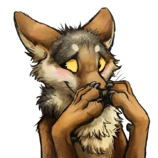 Sticker from wolf
