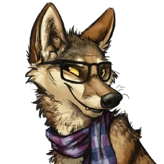 Sticker from wolf