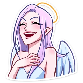 😂 emoji Ангелица Вайолет @nyasticks Telegram sticker 24 of 49