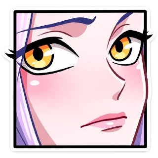 🙄 emoji Ангелица Вайолет @nyasticks Telegram sticker 12 of 49