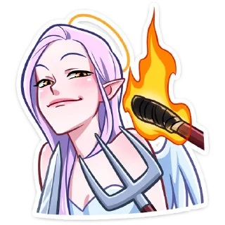 🙃 emoji Ангелица Вайолет @nyasticks Telegram sticker 13 of 49