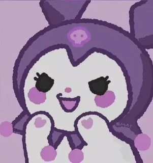 💜 emoji ᵐᵉᶫᵒᵈʸ & ᵏᵘʳᵒᵐᶦ @qwentymio Telegram sticker 3 of 50