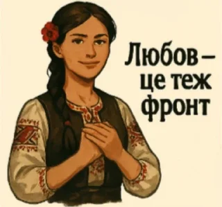 ❤️‍🩹 emoji ⚔️Українська Повстанська Армія Telegram sticker 3 of 19