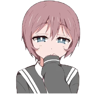 🤔 emoji Молчаливая-тян @Nyasticks Telegram sticker 2 of 41