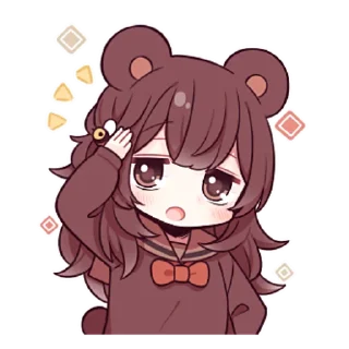 Sticker from Медведица-тян @nyasticks