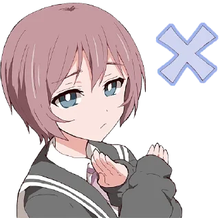 ❌ emoji Молчаливая-тян @Nyasticks Telegram sticker 6 of 41