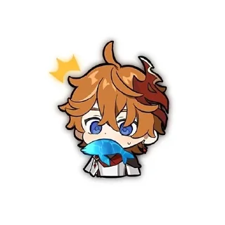 🌟 emoji Tartaglia/child Telegram sticker 12 of 29