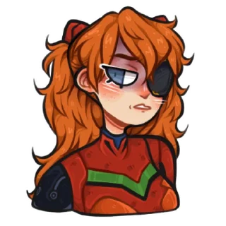 😠 emoji Evangelion [by roritozokaru] Telegram sticker 18 of 20