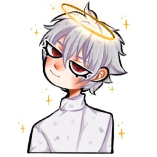 😇 emoji Evangelion [by roritozokaru] Telegram sticker 2 of 20