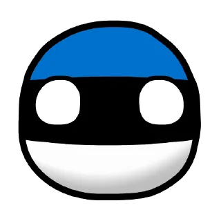 😐 emoji Art's Countryballs Telegram sticker 9 of 23