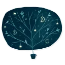 🌳 emoji Starlight Night Telegram sticker 10 of 17