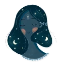 😌 emoji Starlight Night Telegram sticker 12 of 17