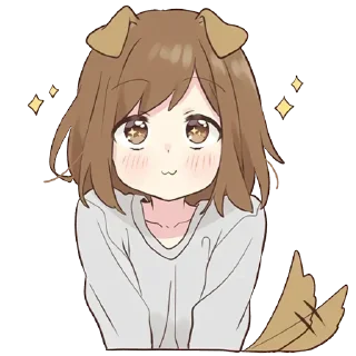 Sticker from Cute Girl [@b1ackchannel]
