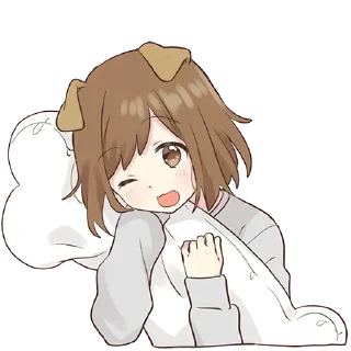 😜 emoji Cute Girl [@b1ackchannel] Telegram sticker 12 of 120