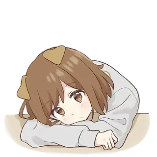 😒 emoji Cute Girl [@b1ackchannel] Telegram sticker 5 of 120