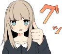 Sticker from Sasakichi's Moody girl 2 :: @line_stickers