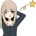 😉 emoji Sasakichi's Moody girl 2 :: @line_stickers Telegram sticker 22 of 40