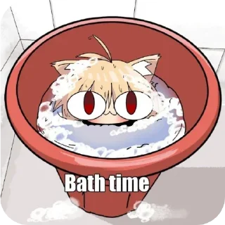 🛁 emoji NecoArkPack Telegram sticker 18 of 57