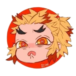 ☹ emoji Rengoku❤️‍🔥 Telegram sticker 22 of 91