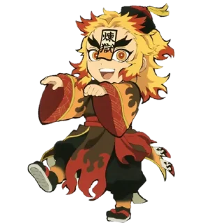 🧸 emoji Rengoku❤️‍🔥 Telegram sticker 11 of 91