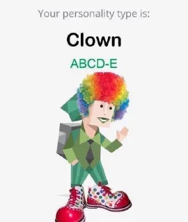 Sticker from i'm a clown