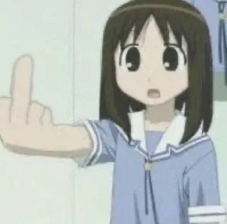 🖕 emoji Осака на все случаи жизни Telegram sticker 20 of 37