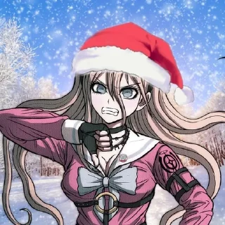 Sticker from Merry Christmas Danganronpa