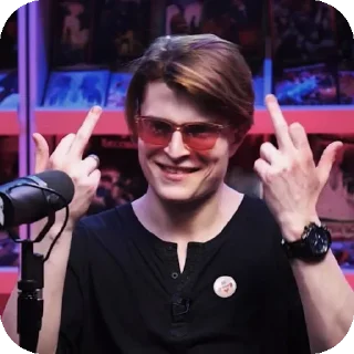 🖕 emoji гороховый чижик @terihuu Telegram sticker 16 of 93