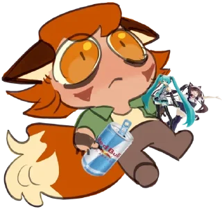 🦊 emoji Ren hana – [ @aanqwi1 ] Telegram sticker 15 of 107