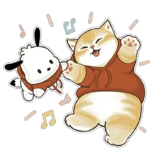 🎶 emoji Mofusand x Sanrio @xkysluv Telegram sticker 19 of 40