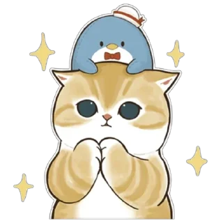 🙏 emoji Mofusand x Sanrio @xkysluv Telegram sticker 16 of 40