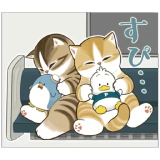 😴 emoji Mofusand x Sanrio @xkysluv Telegram sticker 10 of 40