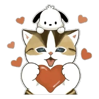 ❤ emoji Mofusand x Sanrio @xkysluv Telegram sticker 1 of 40