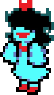 Sticker from Aqua Deltarune | by @Sen_k0