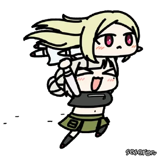 🏃‍♀️ emoji Mahou Shoujo ni Akogarete (seseren) by @Negezor Telegram sticker 21 of 26
