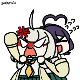 💢 emoji Mahou Shoujo ni Akogarete (seseren) by @Negezor Telegram sticker 17 of 26