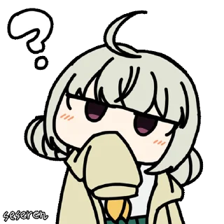 ❔ emoji Mahou Shoujo ni Akogarete (seseren) by @Negezor Telegram sticker 18 of 26