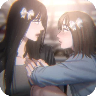 🫥 emoji minji and yuna ;  @yuttach Telegram sticker 14 of 67