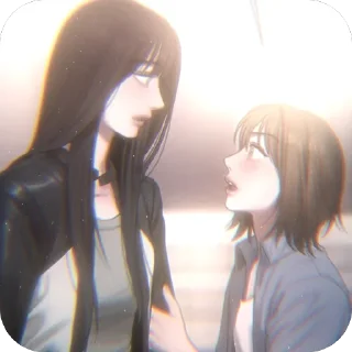 🫥 emoji minji and yuna ;  @yuttach Telegram sticker 15 of 67