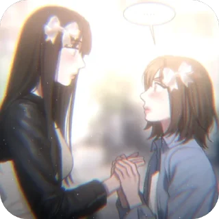🫥 emoji minji and yuna ;  @yuttach Telegram sticker 12 of 67