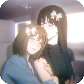 🫥 emoji minji and yuna ;  @yuttach Telegram sticker 1 of 67