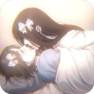 🫥 emoji minji and yuna ;  @yuttach Telegram sticker 19 of 67