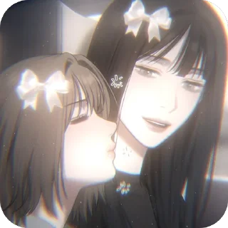 🫥 emoji minji and yuna ;  @yuttach Telegram sticker 5 of 67