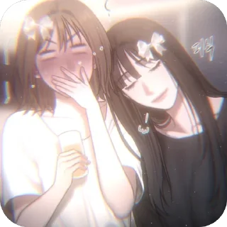 🫥 emoji minji and yuna ;  @yuttach Telegram sticker 16 of 67