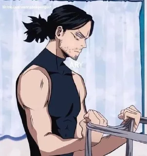 😡 emoji Aizawa BNHA Telegram sticker 16 of 120