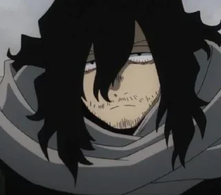 😐 emoji Aizawa BNHA Telegram sticker 21 of 120