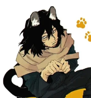 😼 emoji Aizawa BNHA Telegram sticker 20 of 120